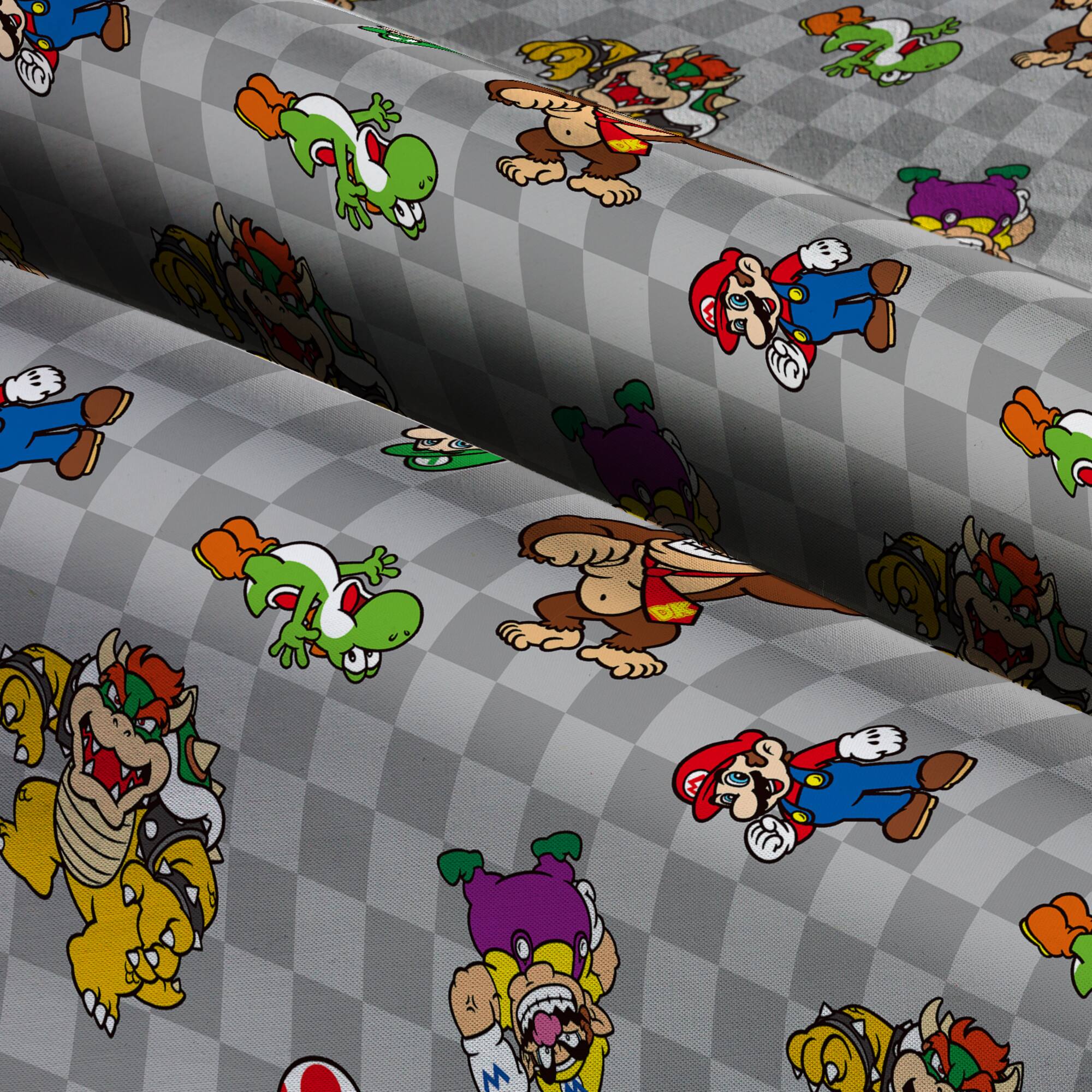 Nintendo® Super Mario Character Cotton Fabric